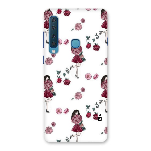 Girl With Flowers Back Case for Galaxy A9 (2018)