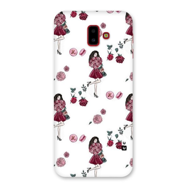 Girl With Flowers Back Case for Galaxy J6 Plus