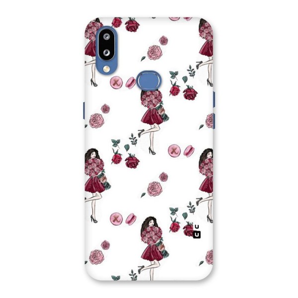 Girl With Flowers Back Case for Galaxy M01s