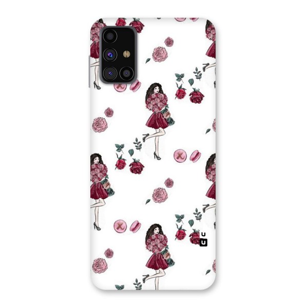 Girl With Flowers Back Case for Galaxy M31s