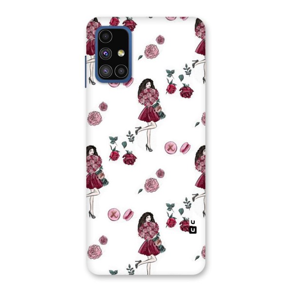 Girl With Flowers Back Case for Galaxy M51