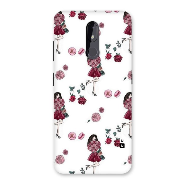 Girl With Flowers Back Case for Nokia 3.2