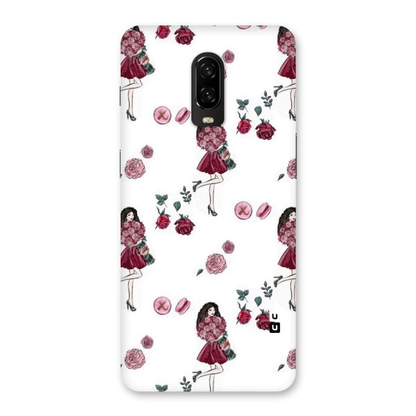 Girl With Flowers Back Case for OnePlus 6T