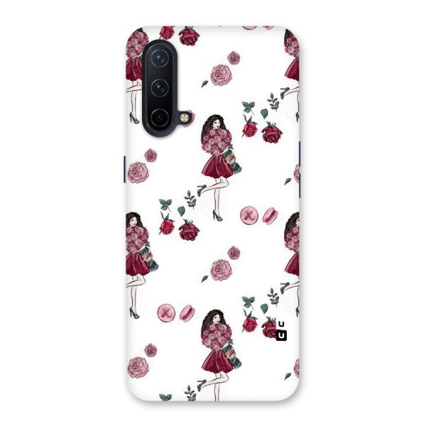 Girl With Flowers Back Case for OnePlus Nord CE 5G