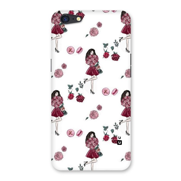 Girl With Flowers Back Case for Oppo A71