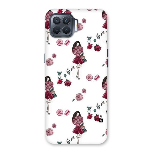 Girl With Flowers Back Case for Oppo F17 Pro