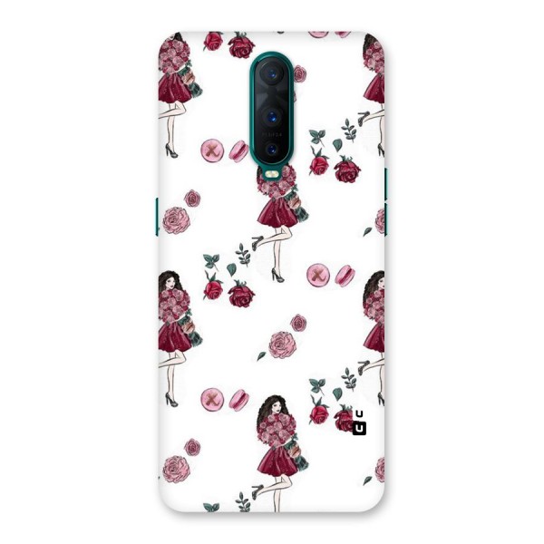 Girl With Flowers Back Case for Oppo R17 Pro