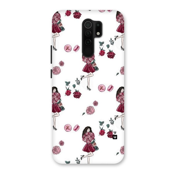 Girl With Flowers Back Case for Poco M2