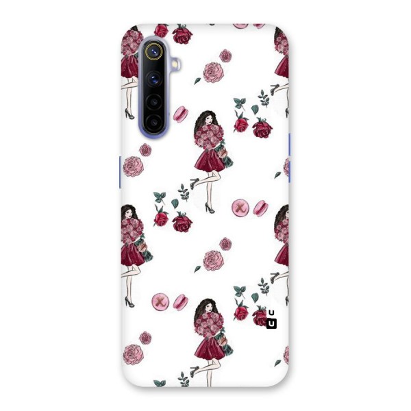 Girl With Flowers Back Case for Realme 6