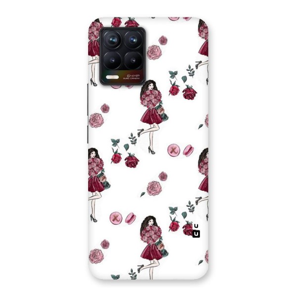 Girl With Flowers Back Case for Realme 8