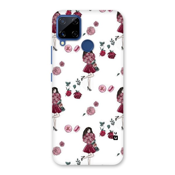 Girl With Flowers Back Case for Realme Narzo 30A