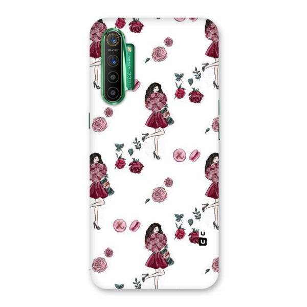 Girl With Flowers Back Case for Realme X2