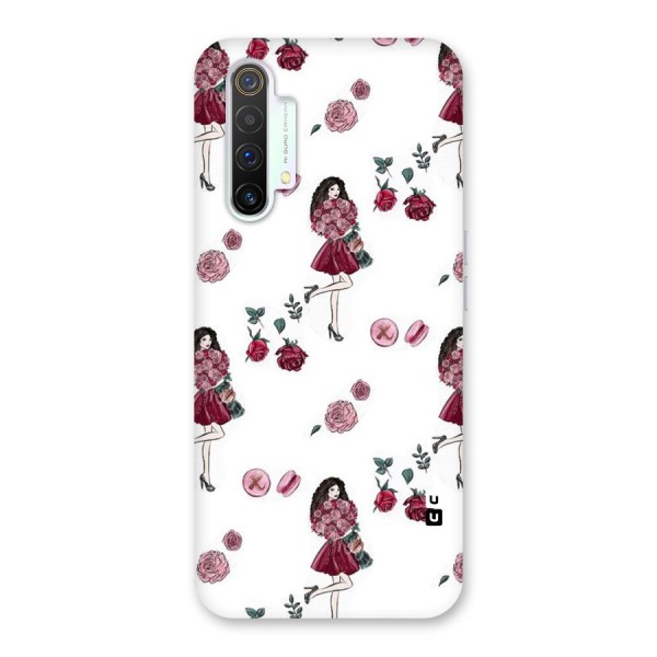 Girl With Flowers Back Case for Realme X3