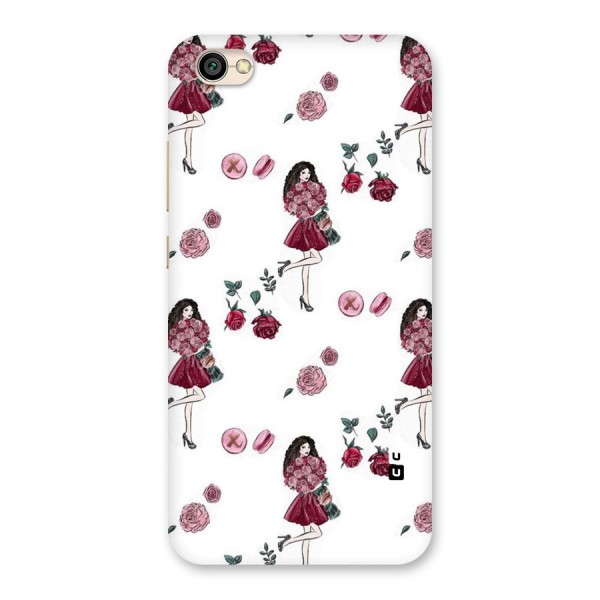 Girl With Flowers Back Case for Redmi Y1 Lite