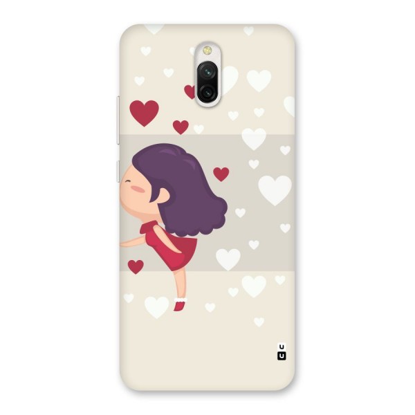 Girl in Love Back Case for Redmi 8A Dual