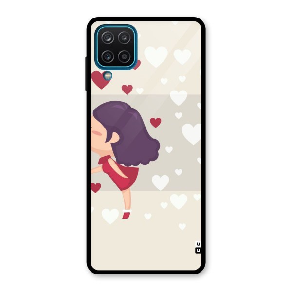 Girl in Love Glass Back Case for Galaxy A12