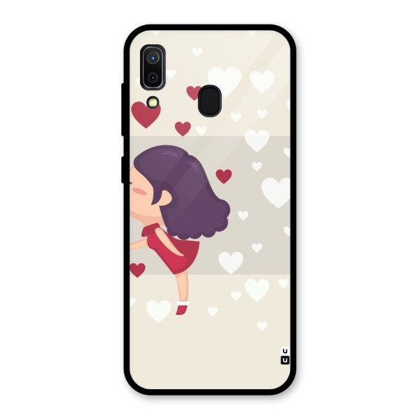 Girl in Love Glass Back Case for Galaxy A30