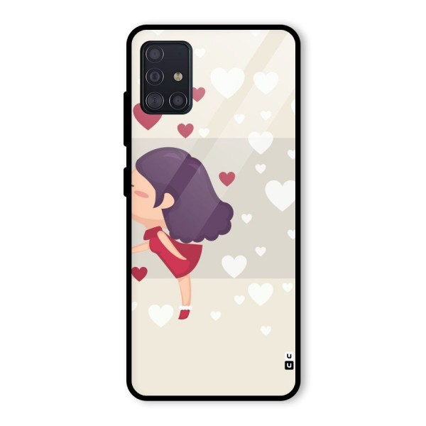 Girl in Love Glass Back Case for Galaxy A51