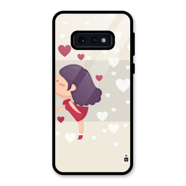 Girl in Love Glass Back Case for Galaxy S10e