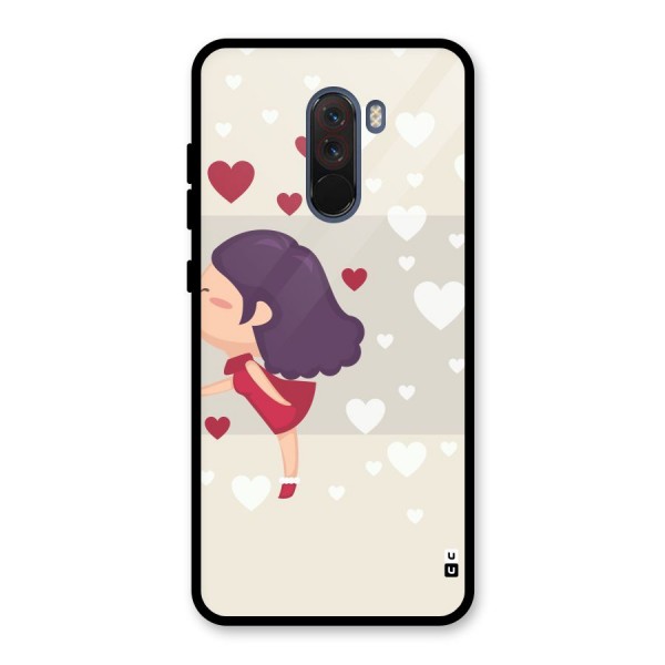 Girl in Love Glass Back Case for Poco F1