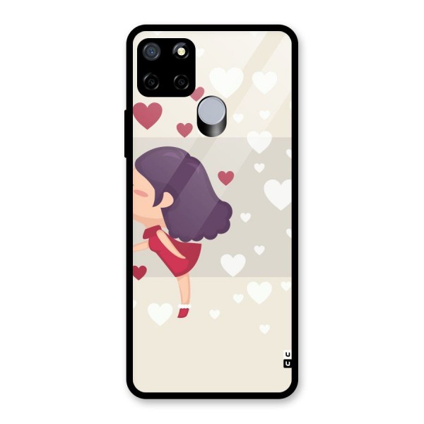 Girl in Love Glass Back Case for Realme C15