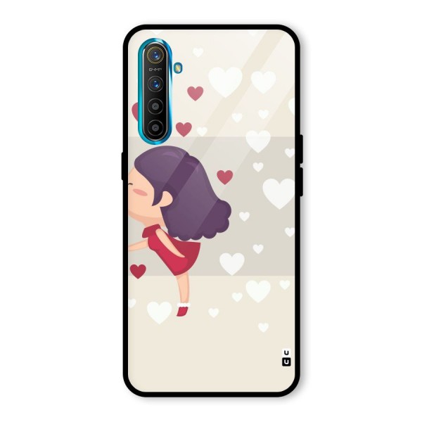 Girl in Love Glass Back Case for Realme XT