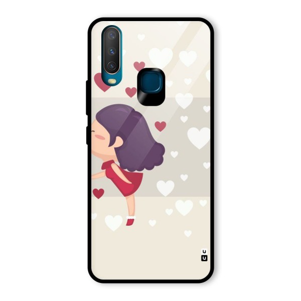 Girl in Love Glass Back Case for Vivo Y15