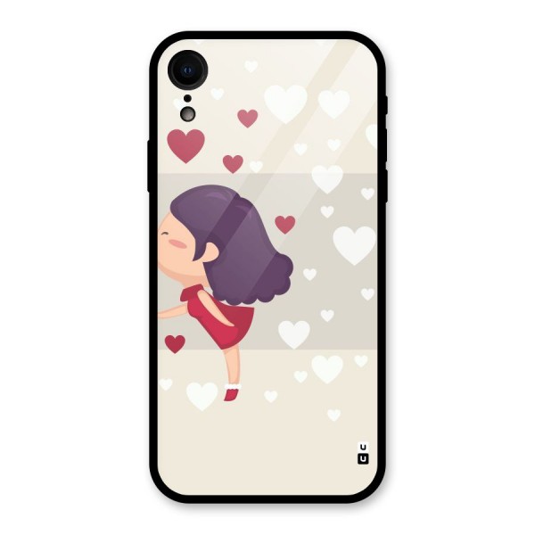 Girl in Love Glass Back Case for XR