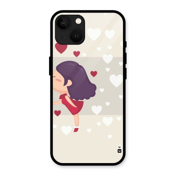 Girl in Love Glass Back Case for iPhone 13