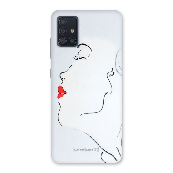 Girl in Red Lipstick Back Case for Galaxy A51