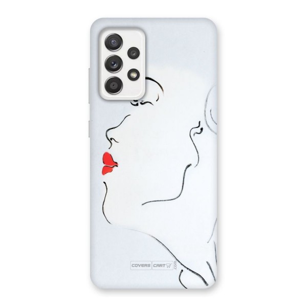 Girl in Red Lipstick Back Case for Galaxy A52