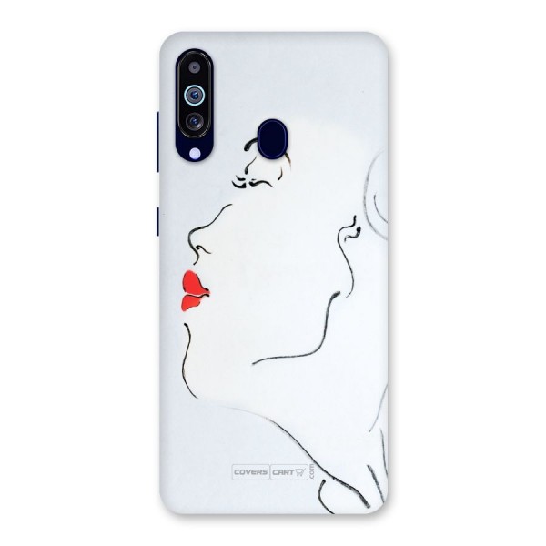 Girl in Red Lipstick Back Case for Galaxy A60