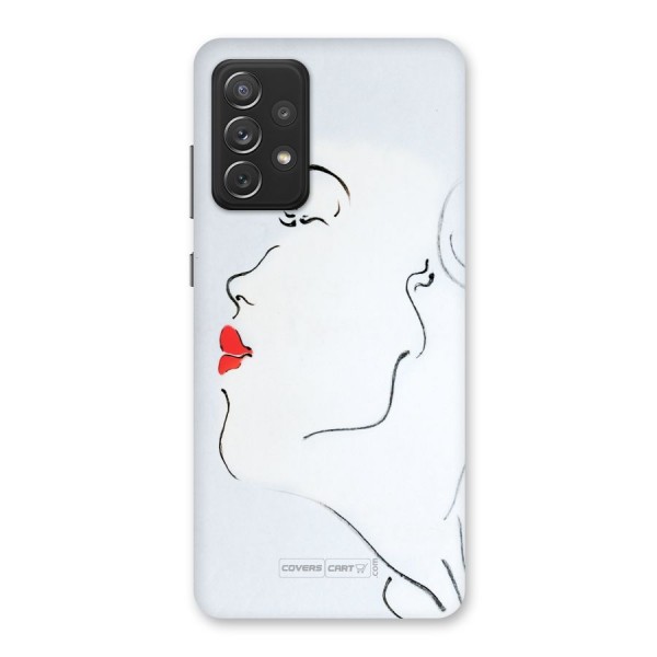 Girl in Red Lipstick Back Case for Galaxy A72