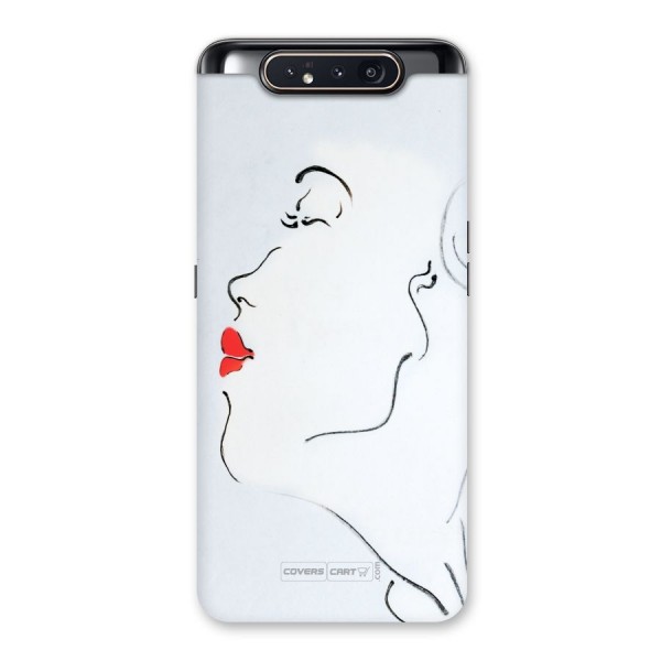 Girl in Red Lipstick Back Case for Galaxy A80