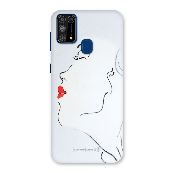 Girl in Red Lipstick Back Case for Galaxy F41