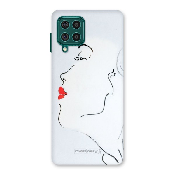 Girl in Red Lipstick Back Case for Galaxy F62