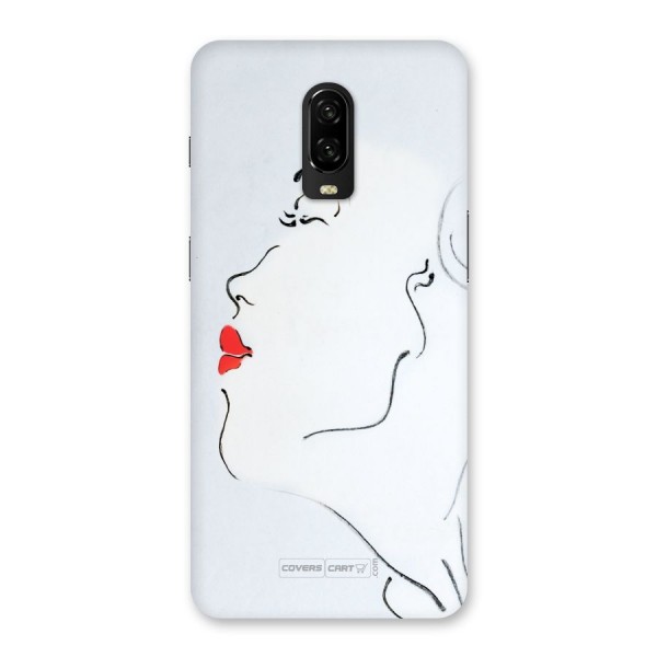 Girl in Red Lipstick Back Case for OnePlus 6T