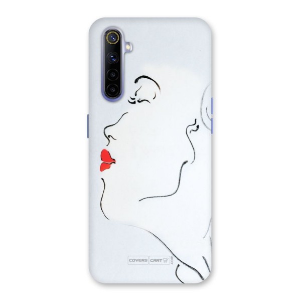 Girl in Red Lipstick Back Case for Realme 6