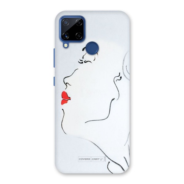 Girl in Red Lipstick Back Case for Realme C12