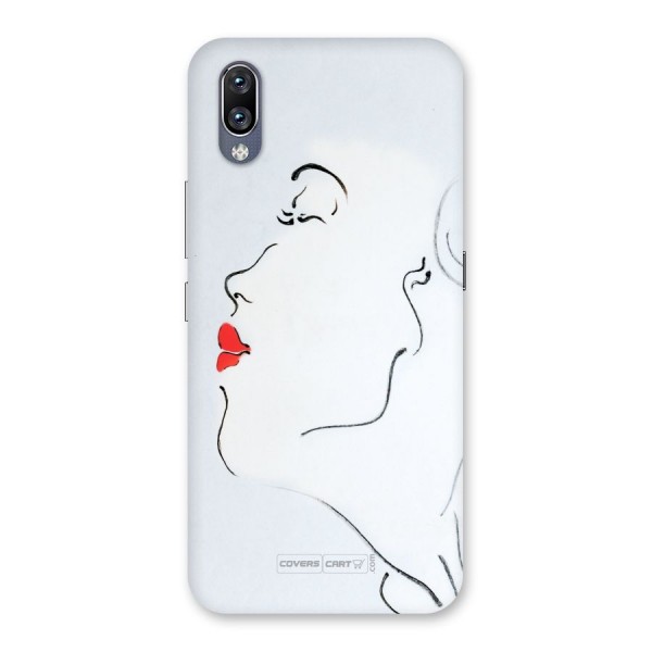 Girl in Red Lipstick Back Case for Vivo NEX