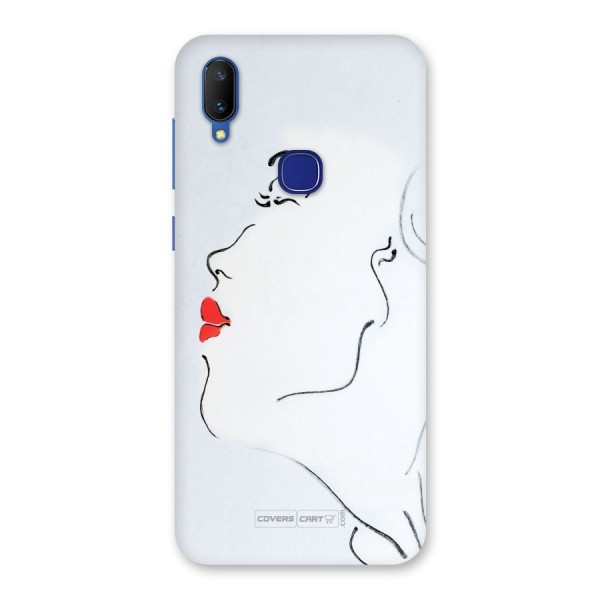 Girl in Red Lipstick Back Case for Vivo V11