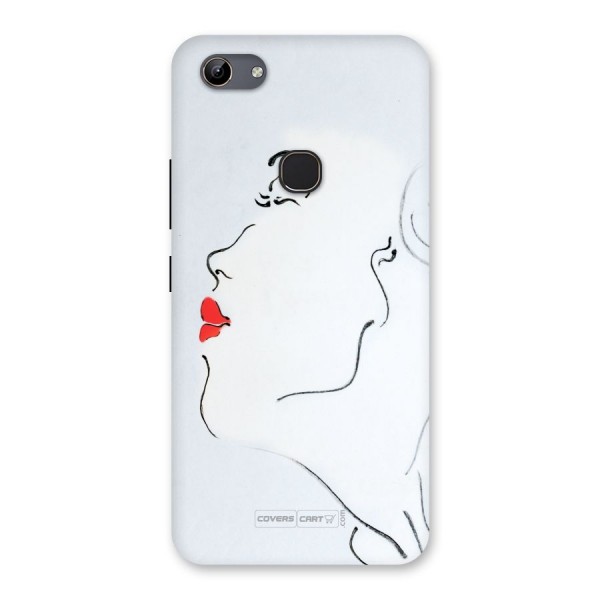 Girl in Red Lipstick Back Case for Vivo Y81