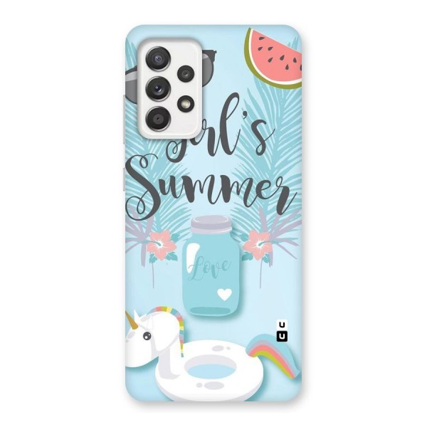 Girls Summer Back Case for Galaxy A52