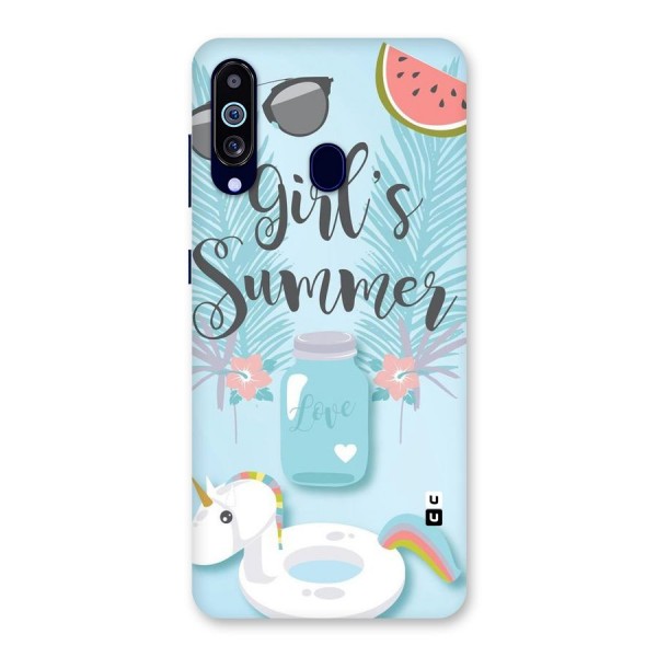 Girls Summer Back Case for Galaxy A60