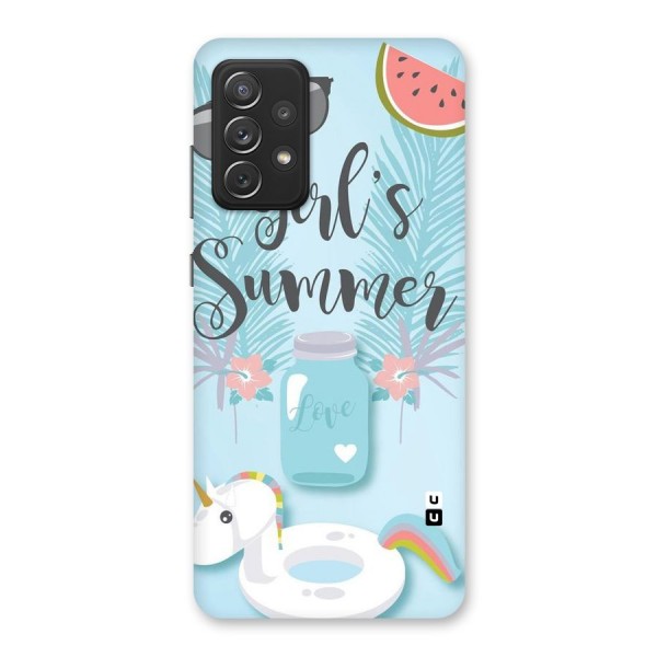 Girls Summer Back Case for Galaxy A72