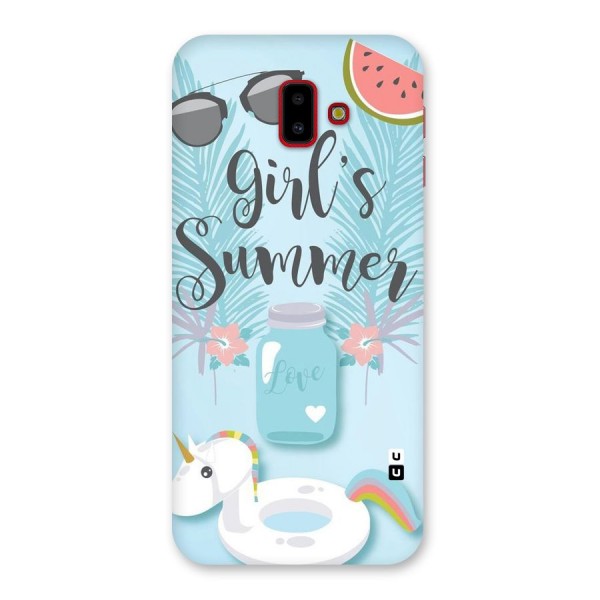 Girls Summer Back Case for Galaxy J6 Plus