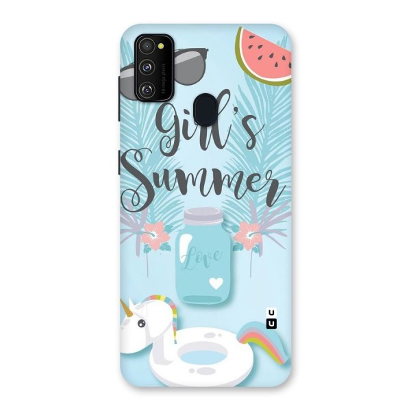 Girls Summer Back Case for Galaxy M21