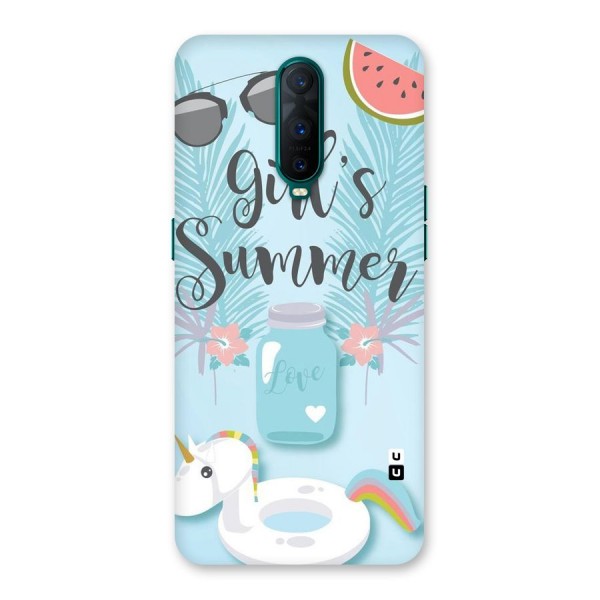 Girls Summer Back Case for Oppo R17 Pro