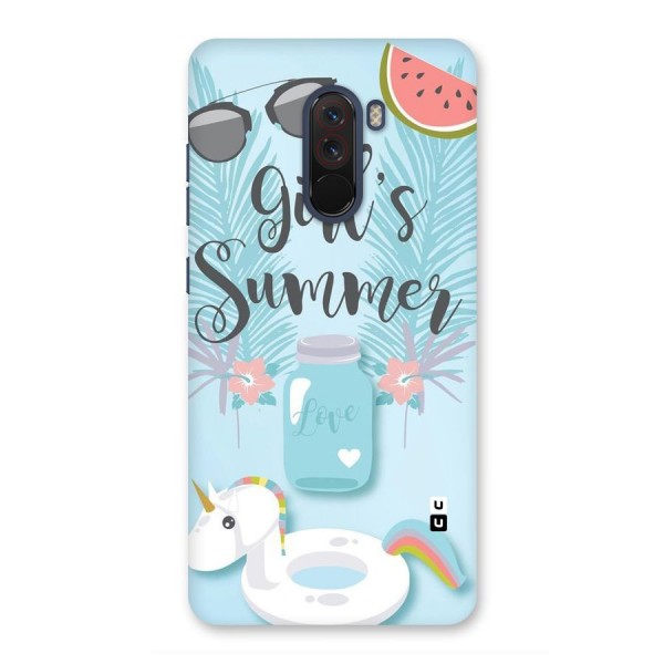 Girls Summer Back Case for Poco F1