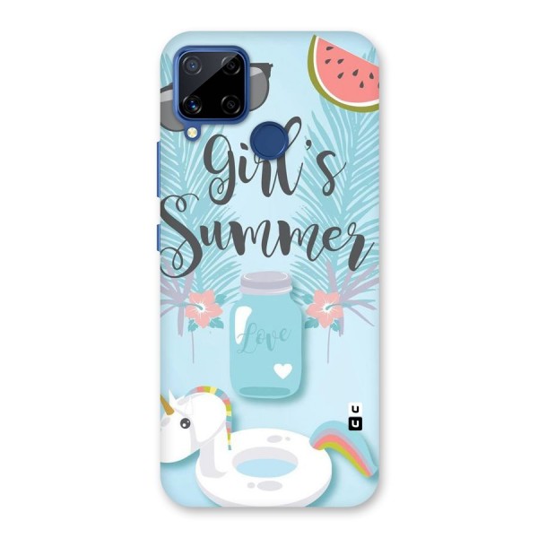 Girls Summer Back Case for Realme C12